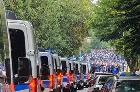 Polizei Gelsenkirchen: POL-GE: Erstes Heimspiel in der Saison 2024/25 auf Schalke - Polizei zieht vorläufige Bilanz