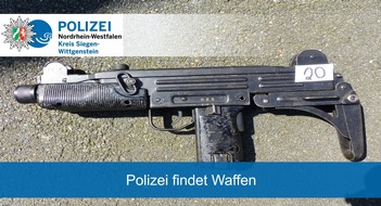 Kreispolizeibehörde Siegen-Wittgenstein: POL-SI: Polizei findet Waffen und Munition