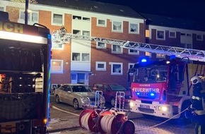 Freiwillige Feuerwehr Aurich: FW-AUR: R&auml;umlichkeiten nach K&uuml;chenbrand unbewohnbar