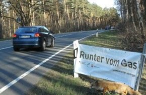 Polizeiinspektion Nienburg / Schaumburg: POL-NI: Erneute "Runter vom Gas"-Aktion - Zielrichtung: Wildunfälle -Bild im Download-