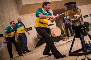 Entscheidung bei der STIHL TIMBERSPORTS-Weltmeisterschaft 2013 in Stuttgart / Australier ist bester Sportholzfäller der Welt (BILD)