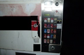 Polizei Minden-Lübbecke: POL-MI: Jugendliche versuchen Zigarettenautomaten zu knacken