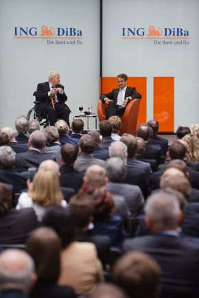 ING-DiBa weiht neuen Hauptsitz in Frankfurt ein / Altkanzler Helmut Schmidt und Dirk Nowitzki zu Gast im &quot;LEO&quot; (BILD)