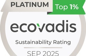 EPSON Deutschland GmbH: Epson von EcoVadis zum zweiten Mal in Folge mit Platin bewertet