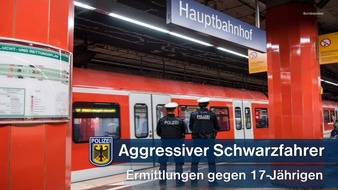 Bundespolizeidirektion München: Bundespolizeidirektion München: Ohne Fahrschein, dafür aggressiv und mit Joint - Tritt gegen Fahrscheinkontrolleur