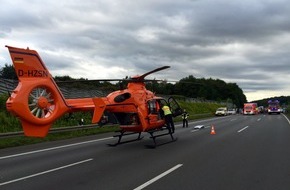 Feuerwehr Gelsenkirchen: FW-GE: Medizinischer Notfall - Rettungshubschrauber auf der A 2 im Einsatz