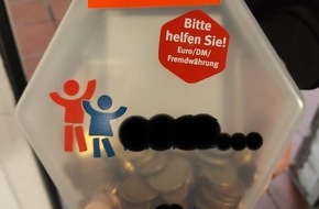 Bundespolizeiinspektion Hamburg: BPOL-HH: Hauptbahnhof: Mann entwendet Spendenbox und zwei Postp&auml;ckchen - Festnahme und Haftzuf&uuml;hrung durch Bundespolizei