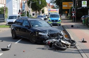 Polizei Minden-Lübbecke: POL-MI: Autofahrer kollidiert mit Krad