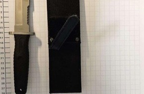 Bundespolizeidirektion Sankt Augustin: BPOL NRW: Bundespolizisten stellen "Tactical Knife" bei 54-Jährigem sicher