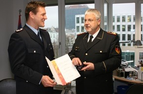 Deutscher Feuerwehrverband e. V. (DFV): Feuerwehr-Förderung ermöglichte Olympiamedaille / Ringer Mirko Englich geehrt / Ausbildung an Brandenburger Feuerwehrschule