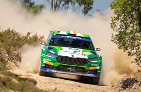 Skoda Auto Deutschland GmbH: Rallye Italien Sardinien: Škoda Fabia RS Rally2-Crews peilen WRC2-Podestergebnisse an