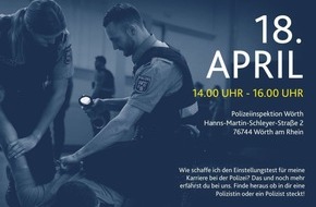 Polizeidirektion Landau: POL-PDLD: Berufsinfotag bei der Polizeiinspektion W&ouml;rth am Rhein