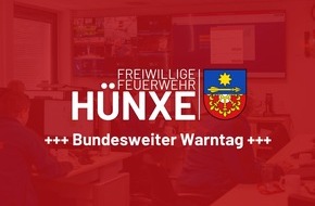 Freiwillige Feuerwehr Hünxe: FW Hünxe: Bundesweiter Warntag am 12. September