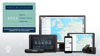 webfleet: Frost & Sullivan kürt Webfleet zum europäischen Telematikunternehmen des Jahres 2025