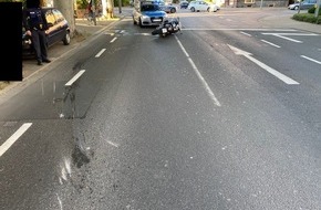 Polizeidirektion Worms: POL-PDWO: Worms - Motorradfahrer bei Unfall verletzt
