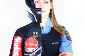 Hessisches Polizeipräsidium Einsatz: POL-HBPP: Beamtin der Sportfördergruppe erfolgreich: Polizeikommissarin Kim Kalicki feiert ersten Weltcup-Sieg im Zweierbob