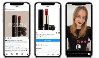 L'ORÉAL Austria, Germany, Switzerland: L'ORÉAL UND FACEBOOK ERMÖGLICHEN MIT MODIFACE  VIRTUELLES TESTEN AUF INSTAGRAM-SHOPPING
