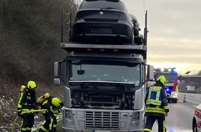 Feuerwehr Schwelm: FW-EN: LKW-Brand auf der Autobahn A1