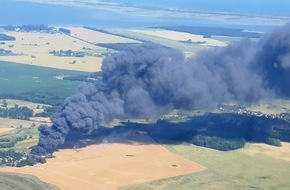 Polizeipräsidium Neubrandenburg: POL-NB: Brand eines Schrottplatzes bei Stralsund