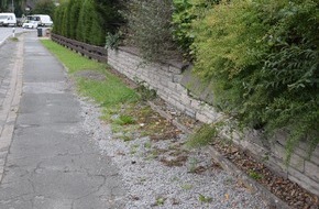 Kreispolizeibehörde Herford: POL-HF: Steinmauer durch Unfall beschädigt- Verursacher gesucht