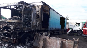 Kreisfeuerwehr Rotenburg (Wümme): FW-ROW: LKW Brand endet glimpflich - Feuerwehr verhindert Schlimmeres