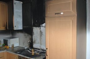 Polizeiinspektion Nienburg / Schaumburg: POL-NI: Unbeaufsichtgter Kochtopf verursacht Küchenbrand  -Bild im Download-