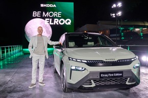 Weltpremiere des neuen Škoda Elroq: Pressematerial und Highlight-Video der Enthüllung