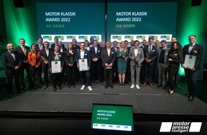 Motor Presse Stuttgart: Preisverleihung in Stuttgart: Über 18.000 Motor-Klassik-Leser wählen die beliebtesten klassischen Autos
