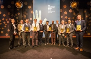 BGHW - Berufsgenossenschaft Handel und Warenlogistik: BGHW: Präventionspreis "Die Goldene Hand" 2017 verliehen / Alle Infos: www.diegoldenehand.de