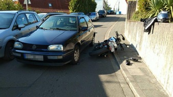 Polizeipräsidium Westpfalz: POL-PPWP: Motorradhelm bewahrt 16-Jährigen vor schlimmen Unfallverletzungen