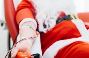 Haema Blutspendedienst: Weihnachtszeit, Geschenkezeit / Schenken Sie Leben / Patientenorganisation dsai besucht Haema / Spendezentren zwischen den Feiertagen geöffnet