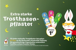 McDonald's Deutschland: Charity-Verkaufsaktion: McDonald's Trosthasenpflaster spenden Mut