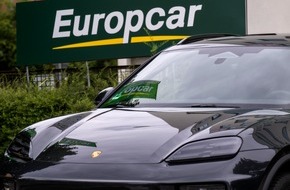 Europcar Mobility Group: Europcar nimmt Luxusmarke Porsche in die Flotte: Sportlichkeit und Eleganz vereint