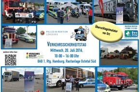 Polizeiinspektion Harburg: POL-WL: 4. Verkehrssicherheitstag des Fernfahrerstammtisches der Polizeidirektion Lüneburg