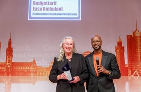 Continentale Versicherung: Continentale Krankenversicherung: Financial Advisors Awards - Budgettarif Easy Ambulant ausgezeichnet