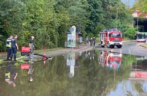 Feuerwehr Bochum: FW-BO: Gewitter mit Starkregen sorgt für 22 Einsätze am Samstagnachmittag