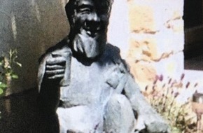 Polizeidirektion Landau: POL-PDLD: Diebstahl einer Bronzefigur Bacchus