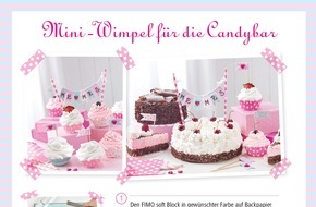 STAEDTLER SE: Süße Hochzeitsdeko: Mini-Wimpel für die Candy Bar