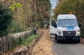 Feuerwehr Flotwedel: FW Flotwedel: Gasleitung bei Erdarbeiten beschädigt