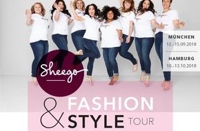 sheego.com GmbH & Co.KG: sheego lädt zur "sheego Fashion & Style Tour" mit Pop-up-Stores in München und Hamburg