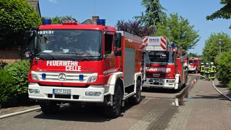 Freiwillige Feuerwehr Celle: FW Celle: Feuer in einer Garage