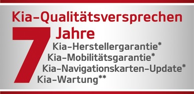 Kia Deutschland GmbH: 7-Jahre-Kia-Qualitätsversprechen um 7 Jahre Mobilitätsgarantie erweitert (BILD)