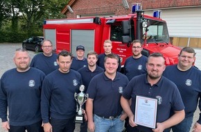 Kreisfeuerwehr Oldenburg: FW-OLL: Erfolgreicher Regionalentscheid in Messingen - Feuerwehr Dingstede erreicht zweiten Platz und qualifiziert sich für den Landesentscheid