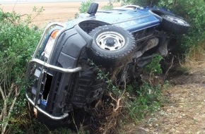 Polizei Düren: POL-DN: Bei Alleinunfall schwer verletzt