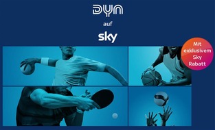 Sky Deutschland: Dyn App ab heute auf Sky Q - Spitzensport zum Vorteilspreis exklusiv für Sky Kunden