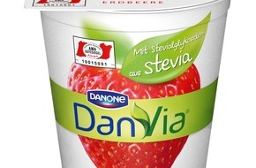 Danone DACH: DanVia: Das erste Danone-Produkt mit Steviolglykosiden aus der Steviapflanze (BILD)
