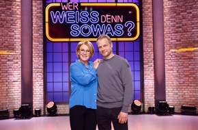ARD Das Erste: Spürnasen im Duell: Mariele Millowitsch und Hinnerk Schönemann bei "Wer weiß denn sowas?" - Das Wissensquiz vom 7. bis 11. April 2025, um 18:00 Uhr im Ersten