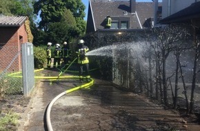 Feuerwehr und Rettungsdienst Bonn: FW-BN: Heckenbrand in Vilich-Müldorf