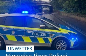 Polizei Mettmann: POL-ME: Starkregen: Erste Einsatzbilanz der Kreispolizeibehörde Mettmann - Kreis Mettmann - 2107068