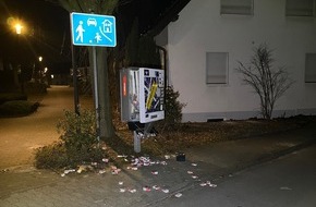 Kreispolizeibeh&ouml;rde Soest: POL-SO: Drei Zigarettenautomaten innerhalb weniger Stunden gesprengt